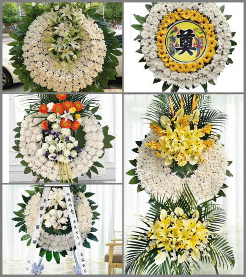 山东青岛莱西市孙受镇西张家寨子村花圈速递