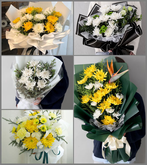 山东青岛莱西市孙受镇西张家寨子村白事花束代送